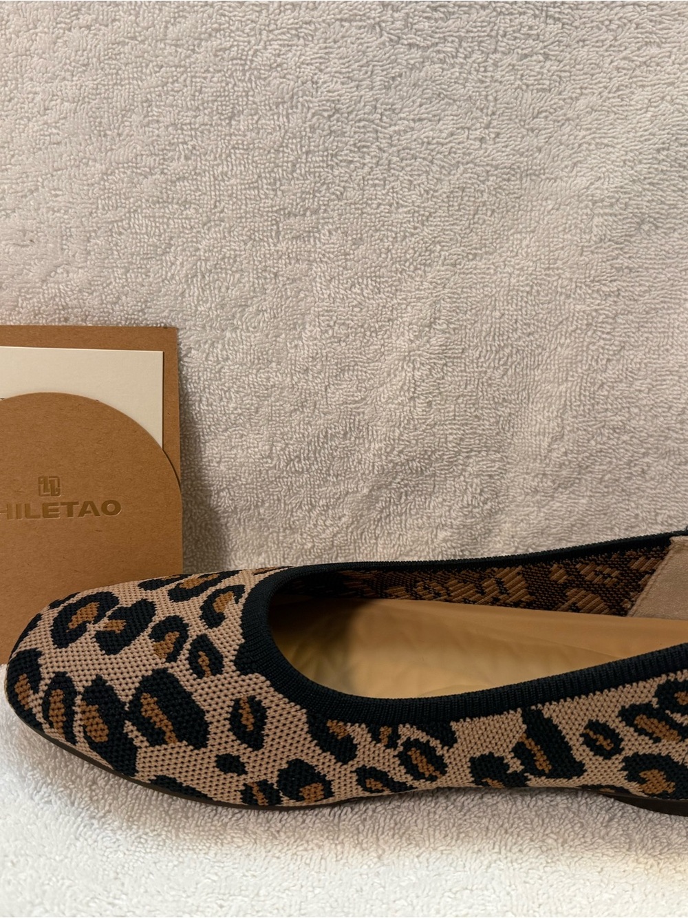 Leopard Knit Ballet Flats - Tan & Black bundle shoes for deeper discount - Picture 5 of 15